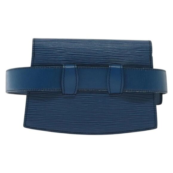 LOUIS VUITTON Epi Ceinture Tilsitt Pochette Pouch Blue M52605 LV Auth 139516 - Picture 2 of 16